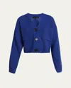 Proenza Schouler Sofia V-neck Eco Cashmere Cardigan In Cobalt