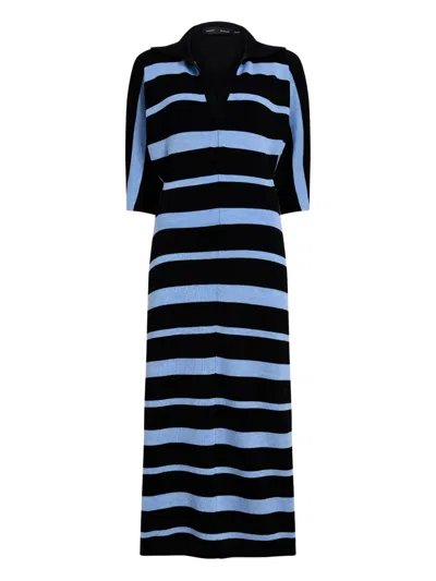 Proenza Schouler Solana Midi Dress In Black