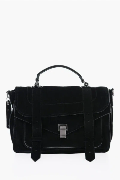 Proenza Schouler Ps1 Leather Shoulder Bag In Black