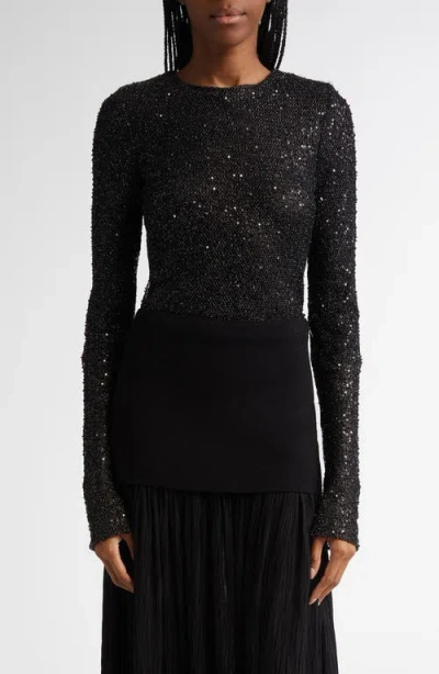 PROENZA SCHOULER PROENZA SCHOULER SOPHIE OPEN STITCH SEQUIN TOP