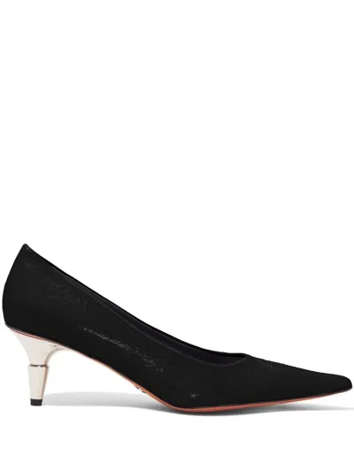 Proenza Schouler Spike Leather 60mm Pumps In Schwarz