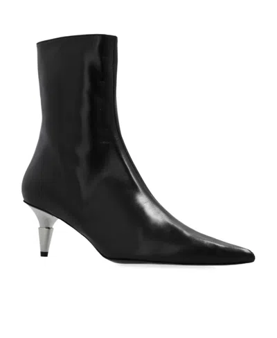 Proenza Schouler Spike Pointed-toe Ankle Boots In Black