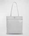 Proenza Schouler Split Double-compartment Leather Tote Bag In Light Grey