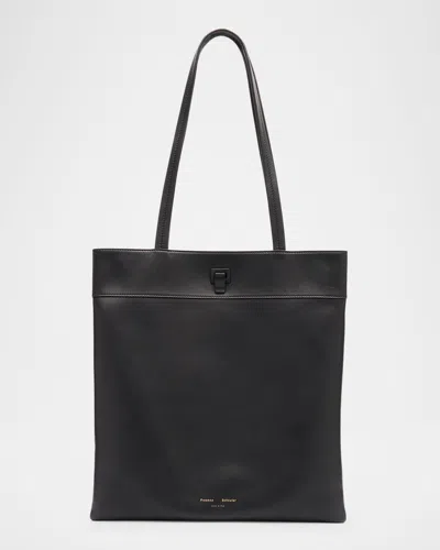 Proenza Schouler Split Napa Leather Tote Bag In Black