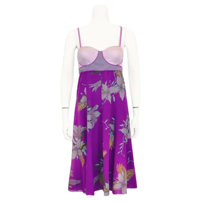 Pre-owned Proenza Schouler Spring 2005  Purple Printed Dress