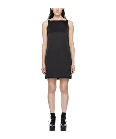Proenza Schouler Square Neck Sleeveless Dress In Black