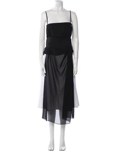 Pre-owned Proenza Schouler Square Neckline Sleeveless Tunic In Black