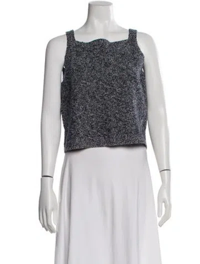 Pre-owned Proenza Schouler Square Neckline Sweater In White