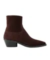Proenza Schouler Square-toe Ankle Boots In Brown