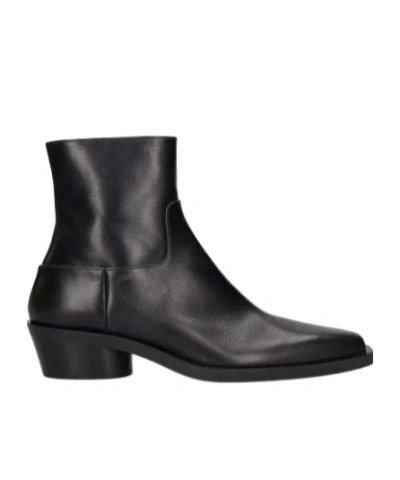 Proenza Schouler 40mm Bronco Leather Ankle Boots In Black