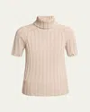 Proenza Schouler Starling Turtleneck Wool Cashmere Sweater In Oatmeal