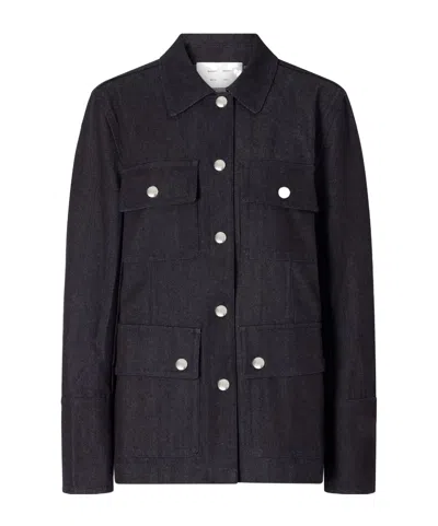 Proenza Schouler Stella Denim Jacket In Black