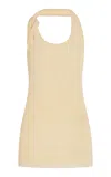 Proenza Schouler Stevie Twisted Knit Top In Yellow