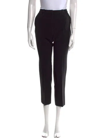 Pre-owned Proenza Schouler Straight Leg Pants In Black