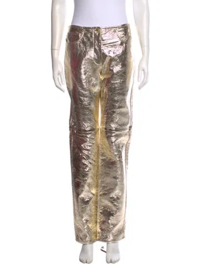 Pre-owned Proenza Schouler Straight Leg Pants W/ Tags In Gold