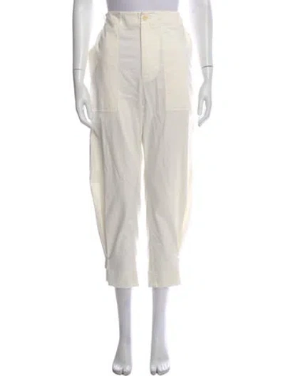 Pre-owned Proenza Schouler Straight Leg Pants In White