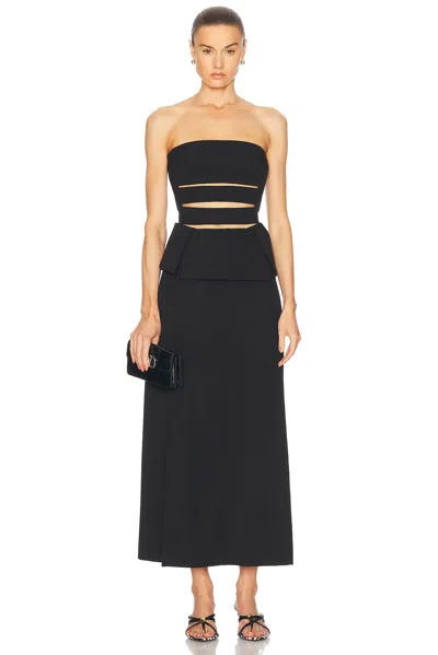 Proenza Schouler Strapless Dress In Black