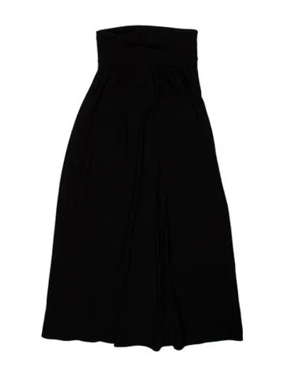 Pre-owned Proenza Schouler Strapless Long Dress In Black
