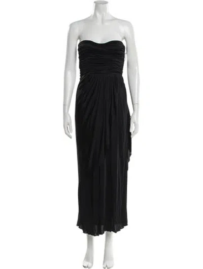 Pre-owned Proenza Schouler Strapless Midi Length Dress W/ Tags In Black