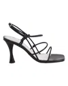 Proenza Schouler Square-toe Leather Sandals In Black