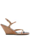 Proenza Schouler Strappy Wedge Sandals In Brown