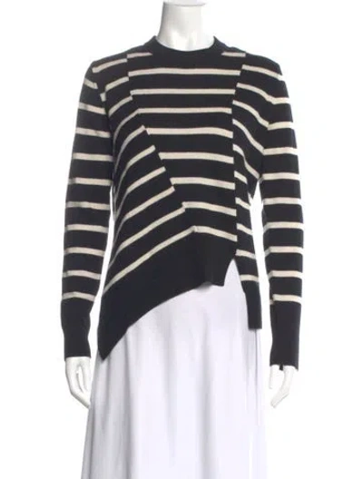 Pre-owned Proenza Schouler Striped Crew Neck Sweater In Multi