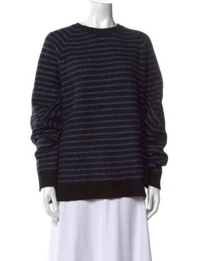 Pre-owned Proenza Schouler Striped Crew Neck Sweater In Multi