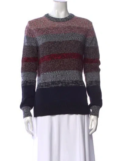 Pre-owned Proenza Schouler Striped Crew Neck Sweater In Multi
