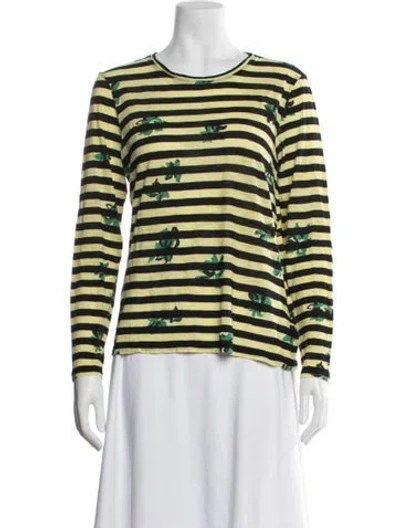 Pre-owned Proenza Schouler Striped Crew Neck T-shirt In Multi