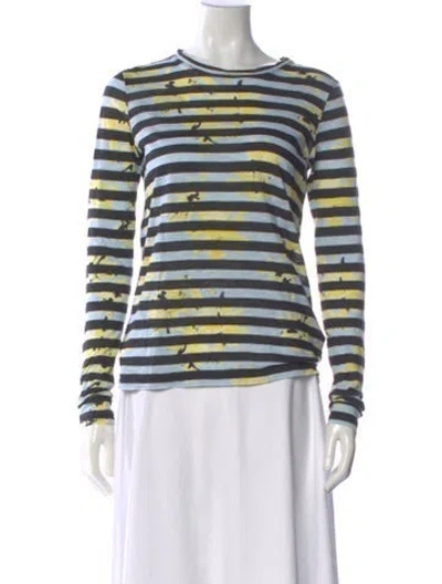 Pre-owned Proenza Schouler Striped Crew Neck T-shirt In Multi