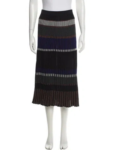 Pre-owned Proenza Schouler Striped Knee-length Skirt In Multi