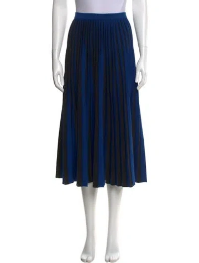 Pre-owned Proenza Schouler Striped Midi Length Skirt In Black