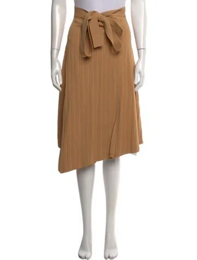 Pre-owned Proenza Schouler Striped Midi Length Skirt In Neutrals