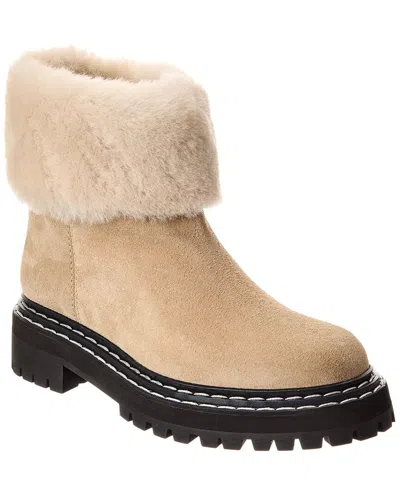 PROENZA SCHOULER SUEDE & SHEARLING BOOT