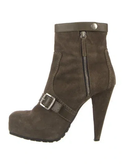 Pre-owned Proenza Schouler Suede Boots In Green