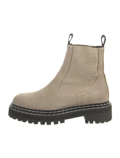 Pre-owned Proenza Schouler Suede Boots In Grey