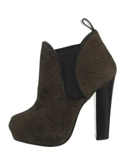 Pre-owned Proenza Schouler Suede Boots In Neutral