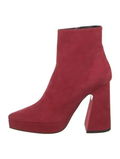 Pre-owned Proenza Schouler Suede Boots In Red