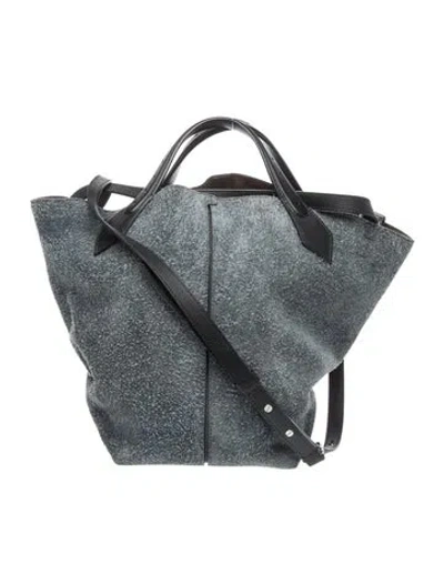 Pre-owned Proenza Schouler Suede Bucket Bag In Grey