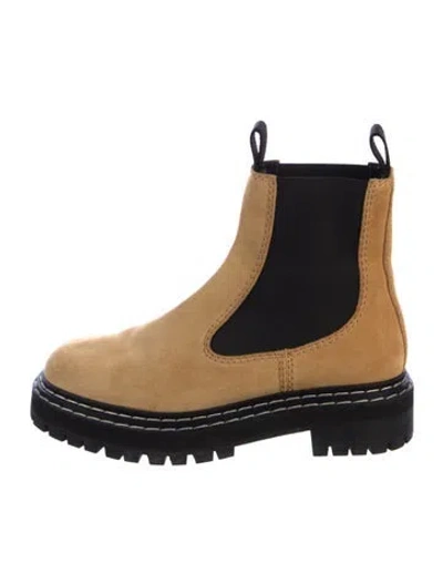 Pre-owned Proenza Schouler Suede Chelsea Boots In Black