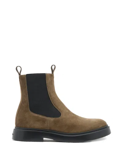 Proenza Schouler Suede Chelsea Boots In Brown