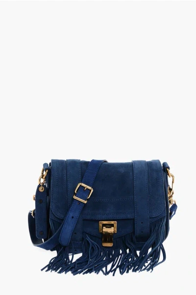 Proenza Schouler Suede Crossbody Bag With Fringes