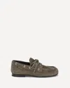 Proenza Schouler Suede Deck Loafers In Green