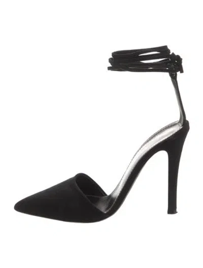 Pre-owned Proenza Schouler Suede D'orsay Pumps In Black