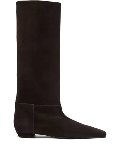 Proenza Schouler Suede Knee-high Boots In Brown