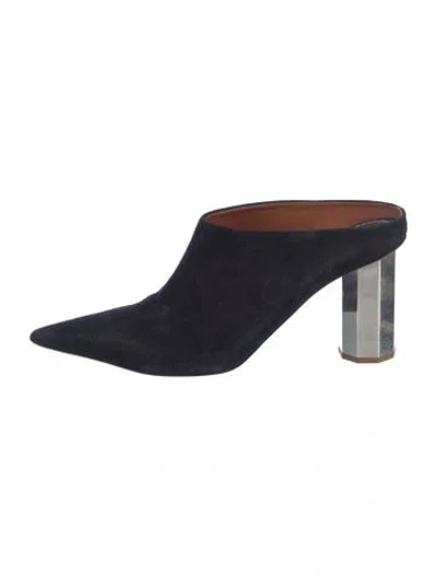 Pre-owned Proenza Schouler Suede Mules In Blue