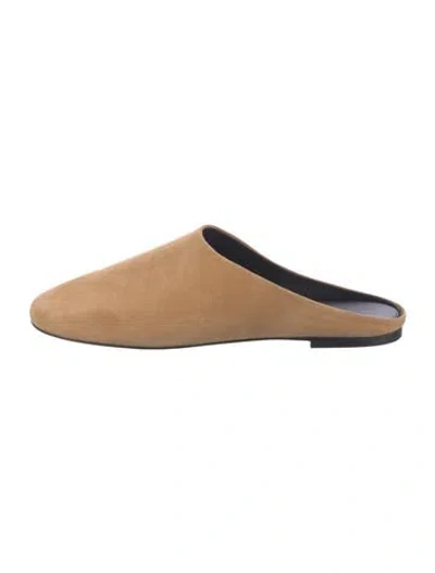 Pre-owned Proenza Schouler Suede Mules In Neutral
