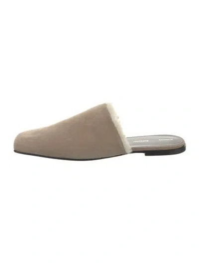 Pre-owned Proenza Schouler Suede Mules W/ Tags In Gray