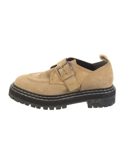 Pre-owned Proenza Schouler Suede Oxfords In Neutral