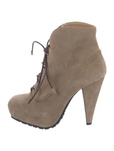 Pre-owned Proenza Schouler Suede Pumps In Neutral